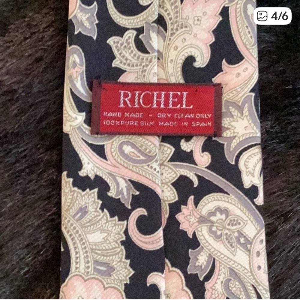 RICHEL SILK PAISLEY TIE - Picture 3 of 6